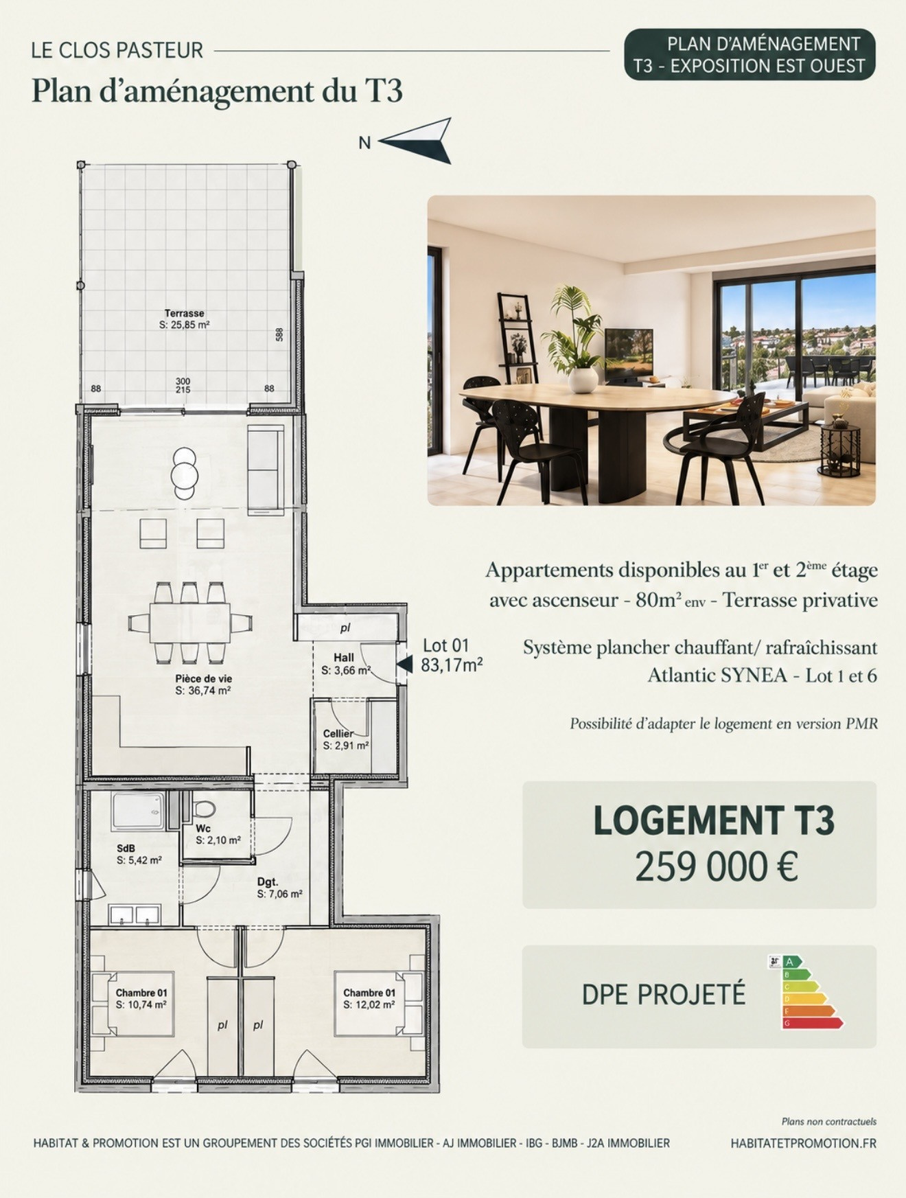 VENTE - Appartement - Andrézieux-Bouthéon (42160) - 259000 €