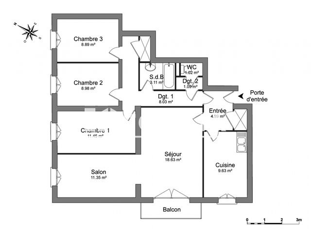 VENTE - Appartement - Saint-Étienne (42100) - 125000 €