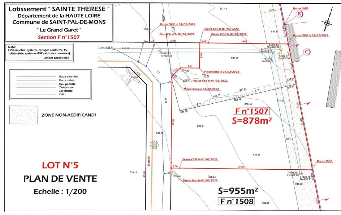 VENTE - Terrain - Saint-Pal-de-Mons (43620) - 65000 €