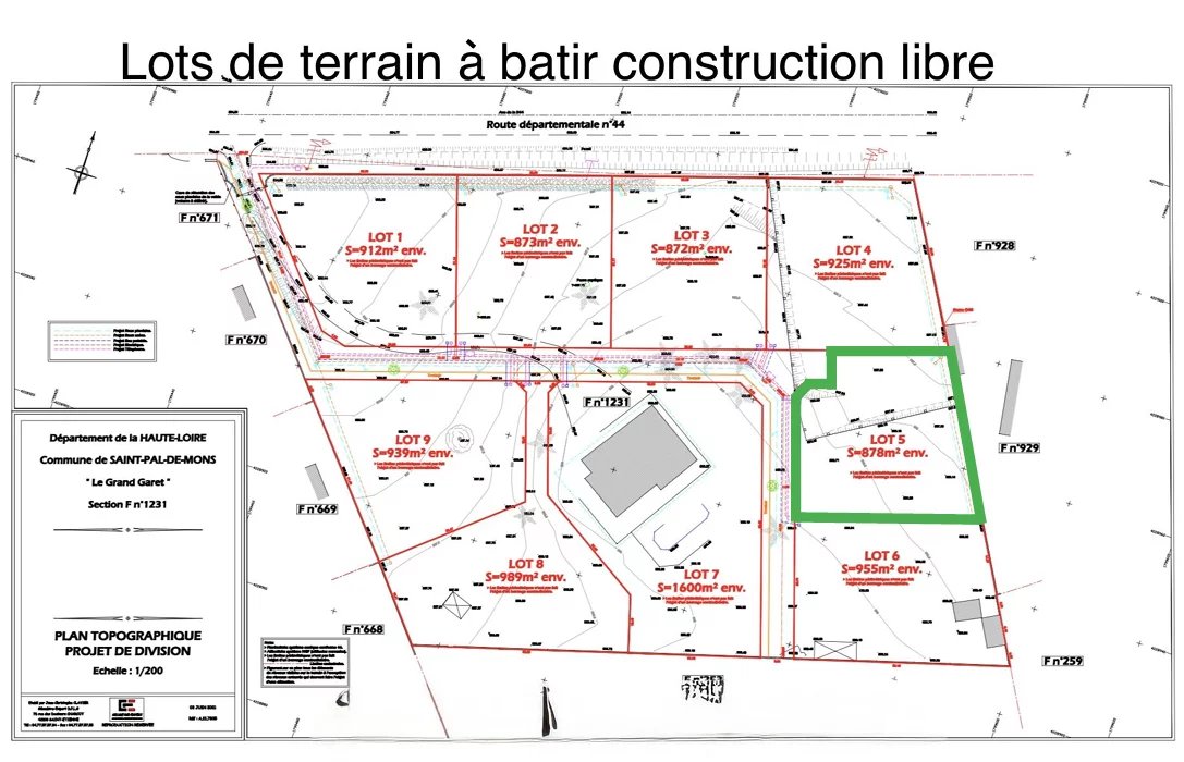 VENTE - Terrain - Saint-Pal-de-Mons (43620) - 65000 €