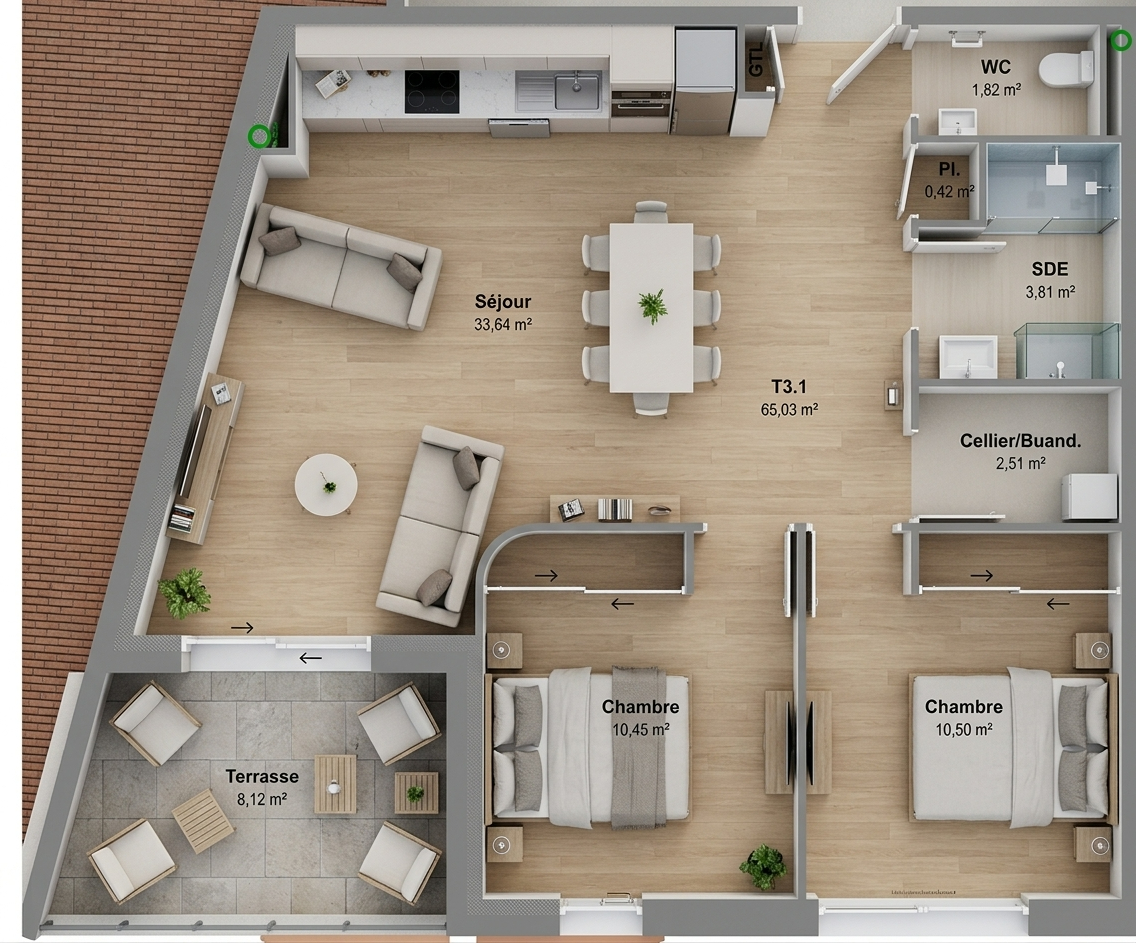 VENTE - Appartement - BONSON (42160) - 170000 €