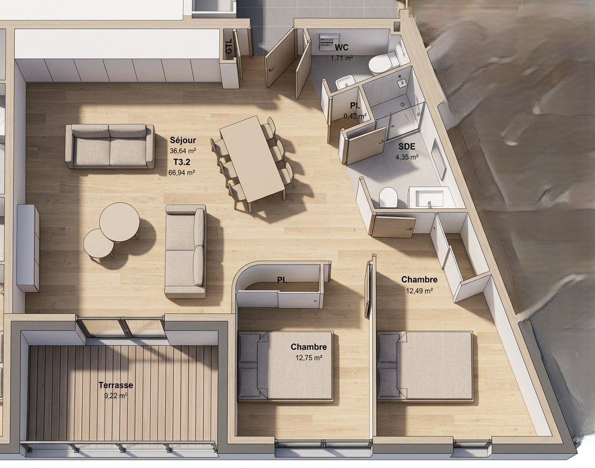 VENTE - Appartement - BONSON (42160) - 170000 €