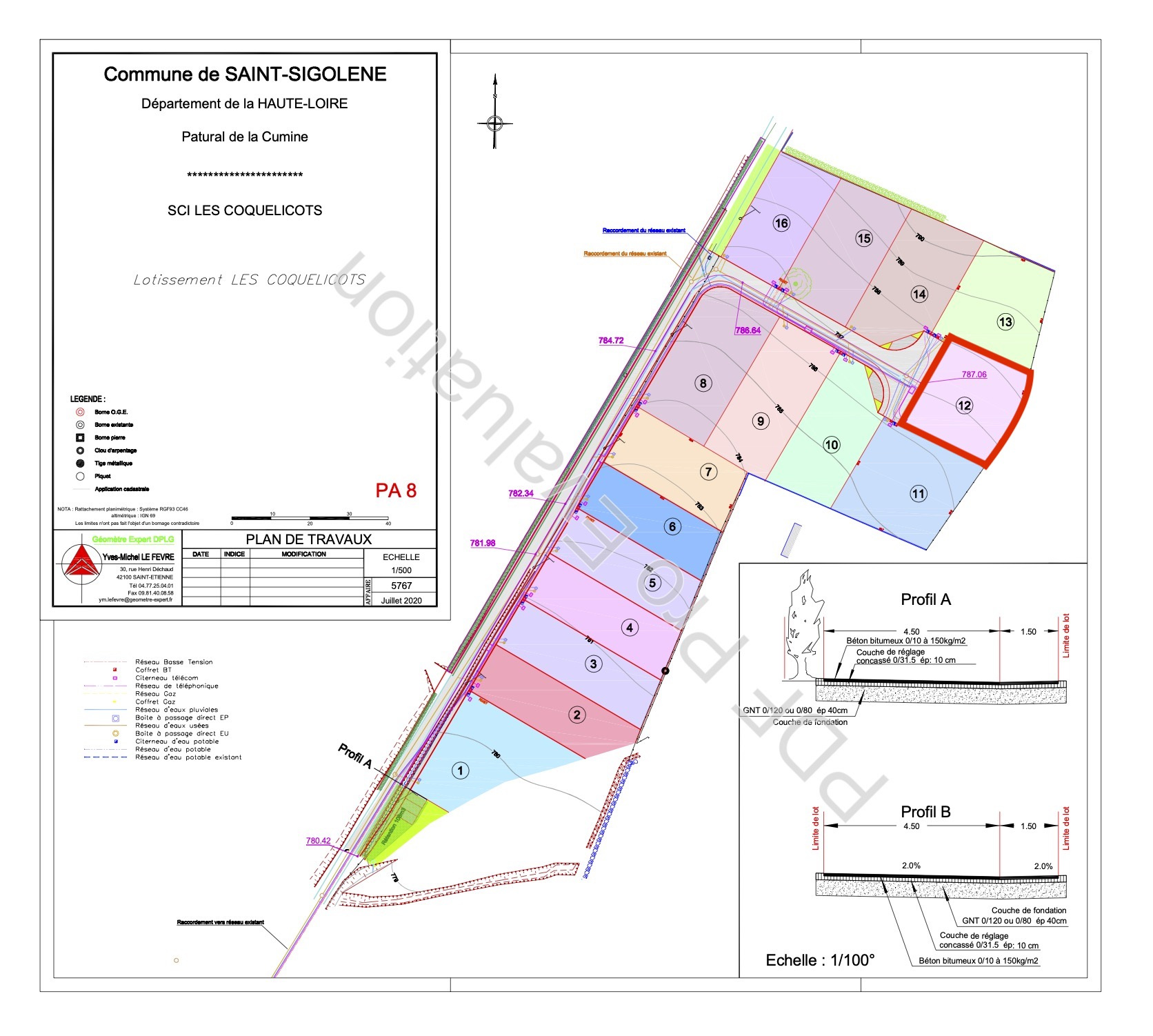 VENTE - Terrain - Sainte-Sigolène (43600) - 59000 €