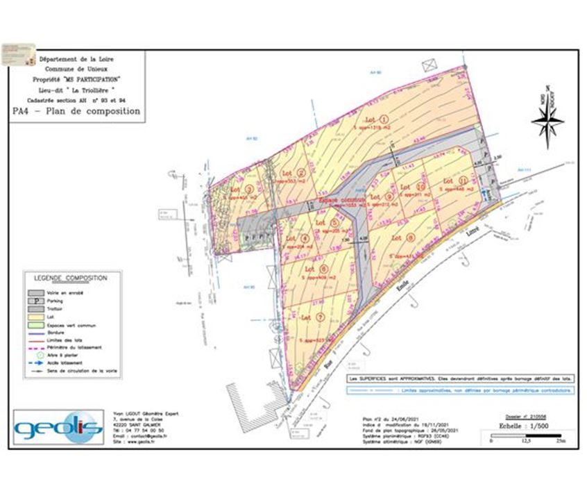 VENTE - Terrain - UNIEUX (42240) - 97000 €