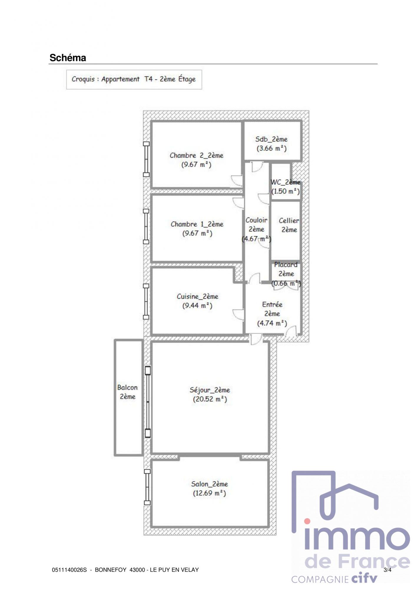 VENTE - Appartement - Le Puy-en-Velay (43000) - 128000.00 €