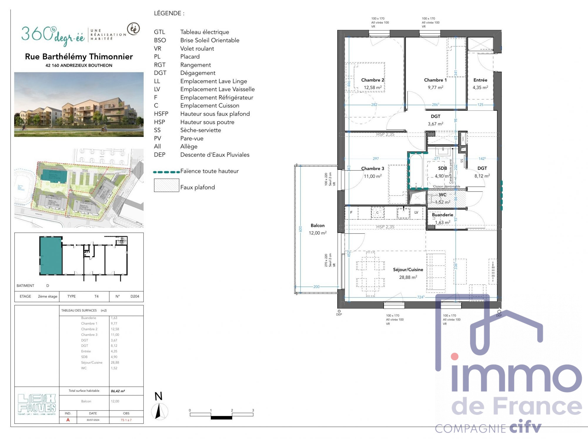 VENTE - Appartement - Andrézieux-Bouthéon (42160) - 230000.00 €