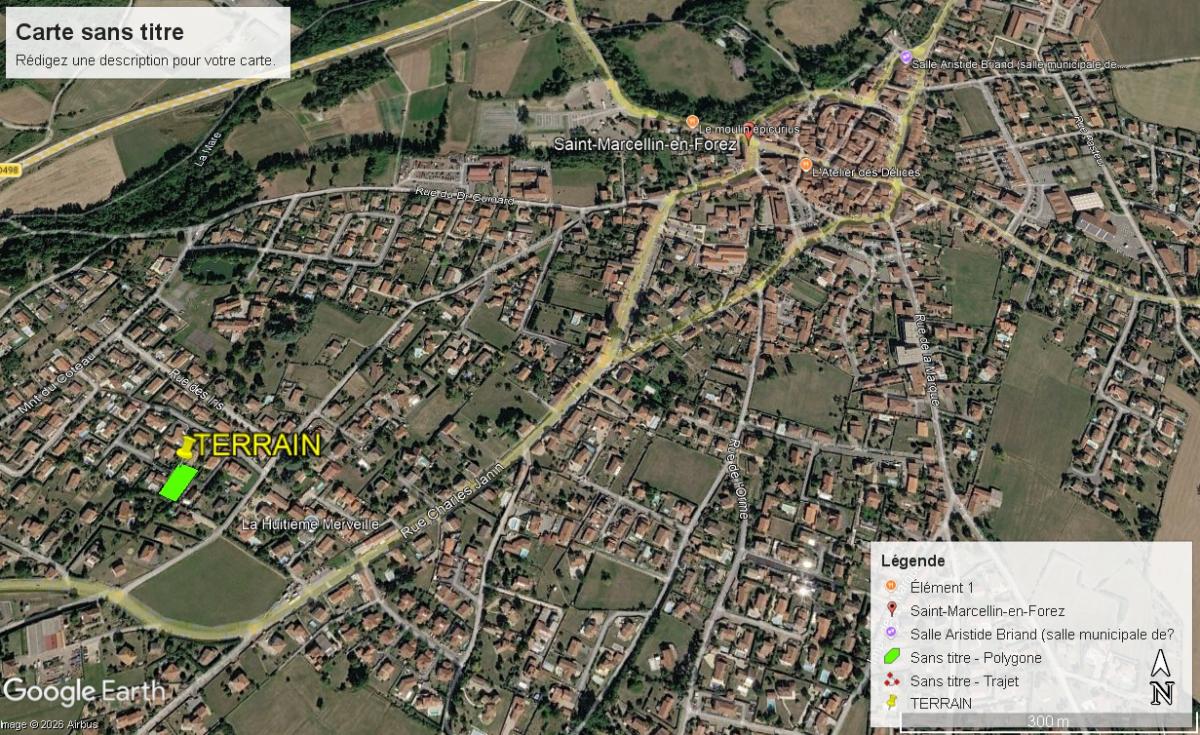 VENTE - Terrain - ST MARCELLIN EN FOREZ (42680) - 79000 €
